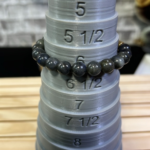 Labradorite wish bracelet. Stretch - Picture 3 of 4